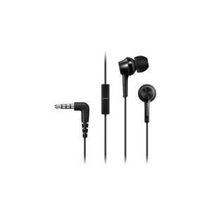 Vadu austiņas in-ear Panasonic RP-TCM115E — 10–24000 Hz, vads 1.2 m, 12 g, melnas