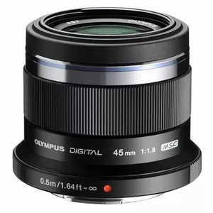 Olympus M.ZUIKO DIGITAL 45mm 1:1.8 SLR Стандартный объектив Черный