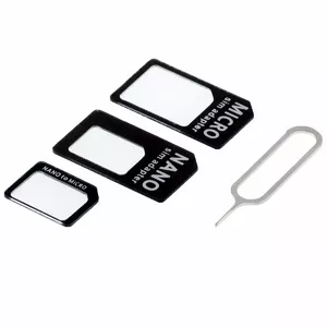 Cyrus 3-in-1 Sim-Karten Adapter Set (Nano, Micro, Standard) 1x Adapter Nano-SIM auf Micro-SIM1x Adapter Nano-SIM auf Standard-SIM1x Adapter Mikro-SIM auf Standard-SIM (ZUB_CYR10047)