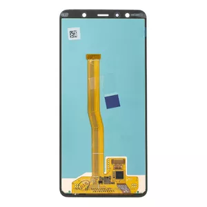 Replacement display assembly for Samsung Galaxy A7 2018 – front screen digitizer and LCD, black, MPN GH96-12078A