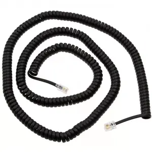 Telephone cable Helos 014030 7 m Black