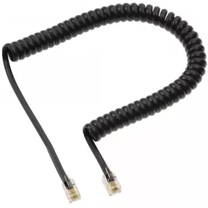Telephone cable Helos 014029 2 m Black