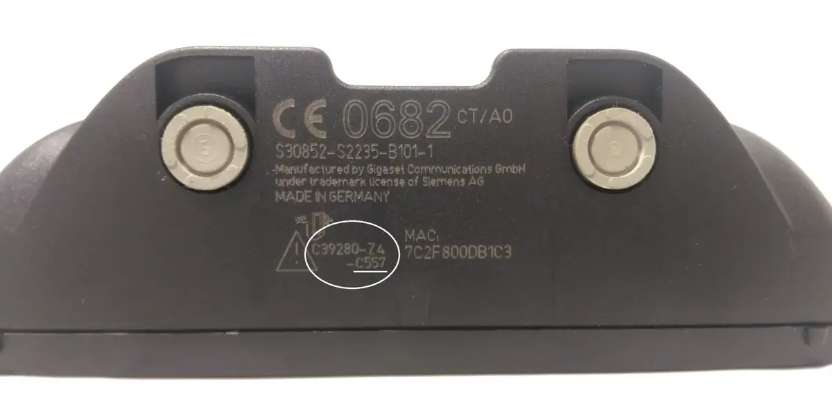Lādētājs Gigaset C39280-Z4-C557 Photo 2