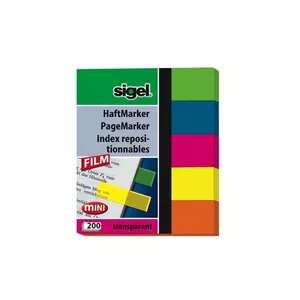 Sigel HN615 pašlīmējošā etiķete Zils, Zaļš, Oranžs, Rozā, Dzeltens 200 pcs