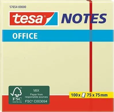 Piezīmju papīrs kvadrāts TESA 57654, 57654-00000-05