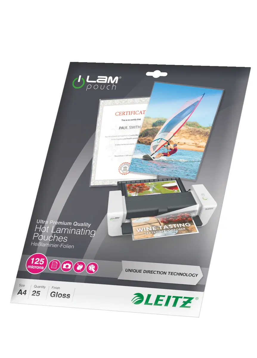 Leitz iLAM Ultra-premium Glossy A4 laminēšanas