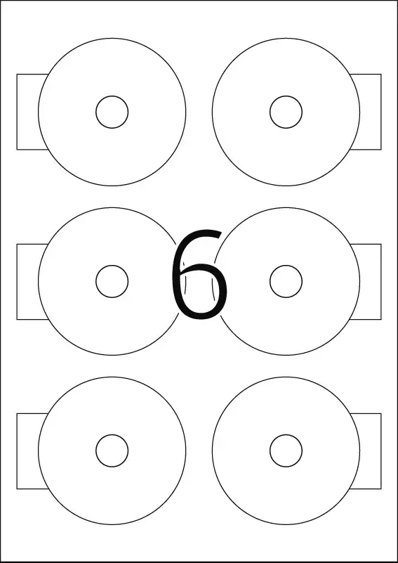 Самоклеящиеся этикетки HERMA CD Mini A4 Ø 78 mm Photo 6