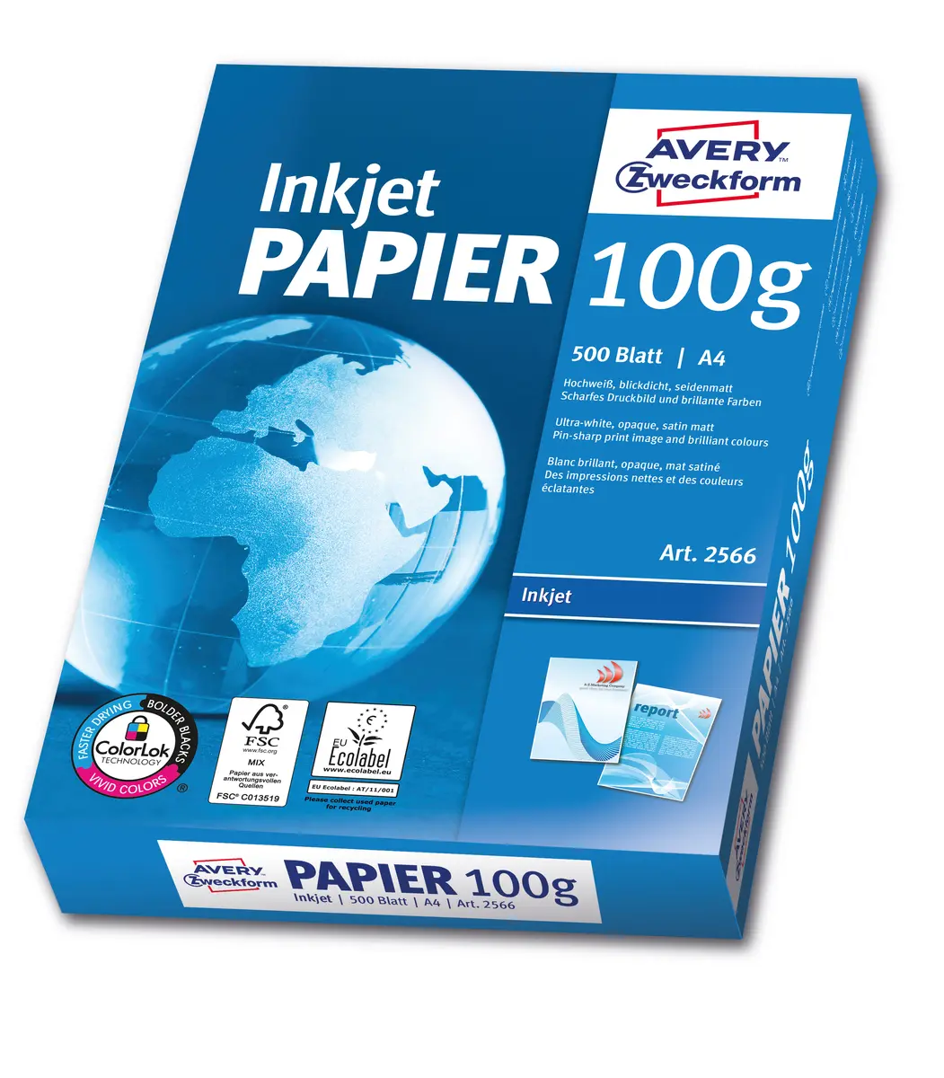 Avery Bright White Inkjet Paper A4 500 Sheets Photo 3