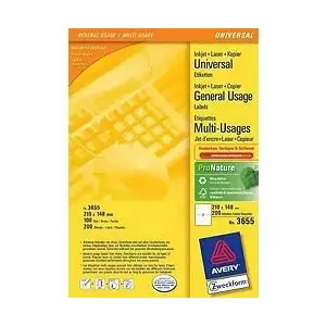 Printer Label White AVERY 3655
