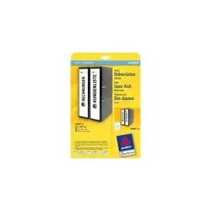 Mapju etiķetes Avery L6059-25 Baltas 59 x 297mm