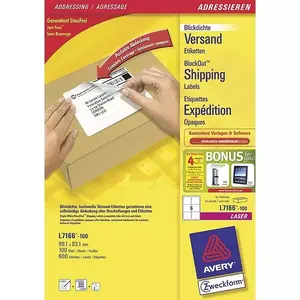 Self-adhesive label Avery L7166-100