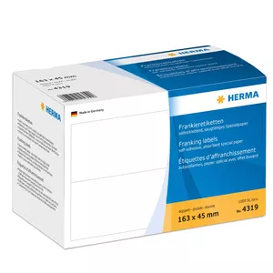 Франкировочные этикетки двойные HERMA 163x45 мм 1000 шт