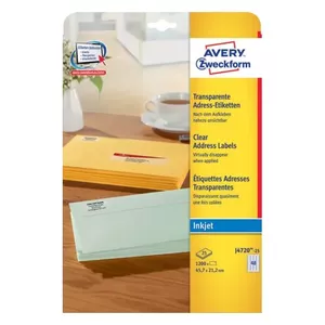 Самоклеящаяся этикетка Avery J4720-25 Закругленный прямоугольник