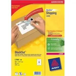 Адресная этикетка Avery L7165-40 белая