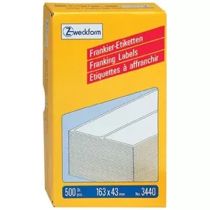 Франкировочные ярлыки двойные Avery 163 x 43 мм