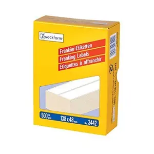 Франкировочные ярлыки двойные Avery 138 x 48 мм