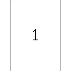 Labels HERMA Neon A4 210x297 mm luminous yellow paper matt 20 pcs