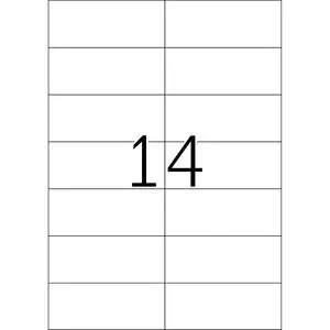 Removable labels HERMA 5081 A4 105x42.3 mm white 350 pcs