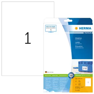 Самоклеящиеся этикетки HERMA Premium A4 210x297 мм