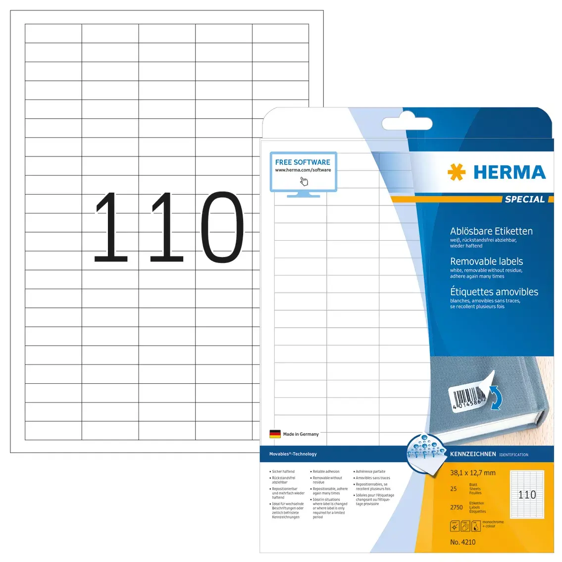 Самоклеящиеся этикетки HERMA A4 Photo 2
