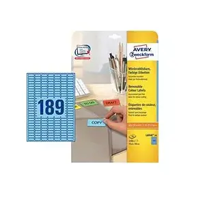 Самоклеящаяся этикетка Avery L6048-20 синяя