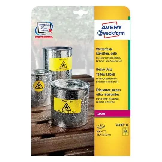 Pašlīmējoša etiķete Avery L6103-20 Photo 3