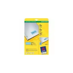 Мини-этикетки Avery L6039-20 Синие 45,7 x 21,2мм