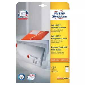 Самоклеящаяся этикетка для принтера Avery 4782