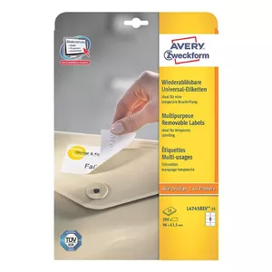 Самоклеящиеся этикетки Avery L4745REV-25