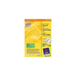 Самоклеящиеся этикетки Avery Universal 70x37mm зеленые