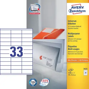 Самоклеящиеся этикетки Avery General Usage Labels 3421