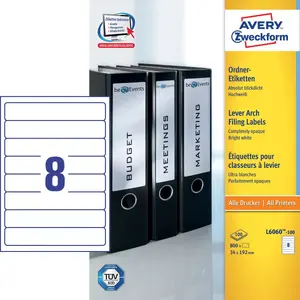 Этикетки для файлов Slim AVERY L6060-100