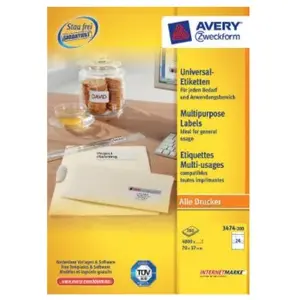 Самоклеящаяся этикетка Avery 3474-200