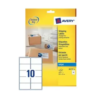 Pašlīmējošā etiķete Avery J8173-25