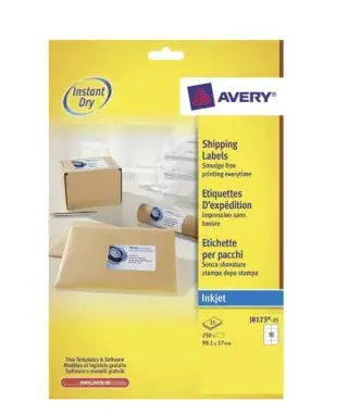 Pašlīmējošā etiķete Avery J8173-25 Photo 2