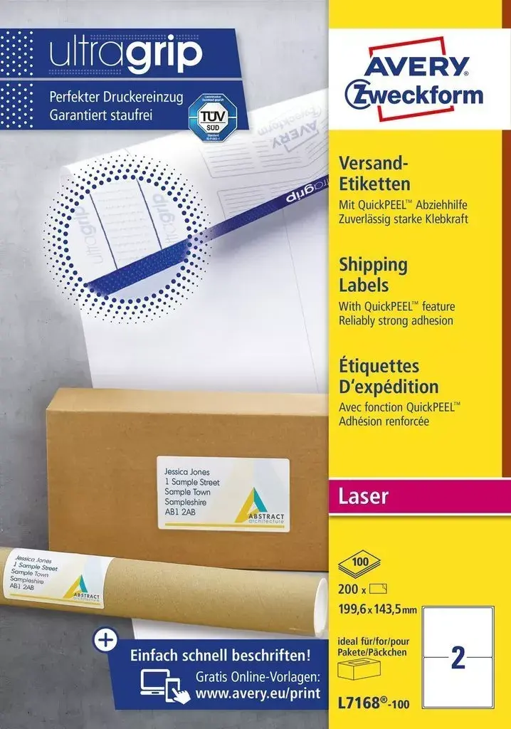 Pašlīmējoša etiķete Avery L7168-100 Photo 2