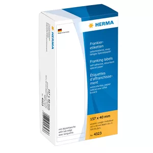 Франкировочные этикетки HERMA 4323 157x40 мм 500 шт
