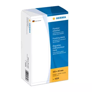 Франкировочные этикетки двойные HERMA 163x45 мм 500 шт.