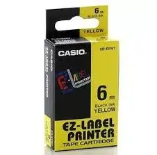Etiķešu lente CASIO XR-6YW1 — 6 mm x 8 m Photo 2