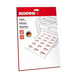 Self-adhesive label Kores L105148.25 Rectangle Permanent White