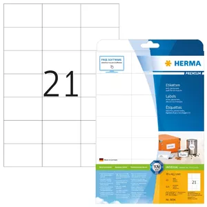 Самоклеящиеся этикетки HERMA Premium A4 70x42.3 мм 525 шт