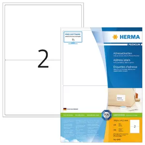 Адресные этикетки Премиум HERMA A4 199.6x143.5 мм 200 шт