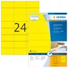 Labels HERMA Coloured A4 70x37 mm yellow paper matt Photo 2