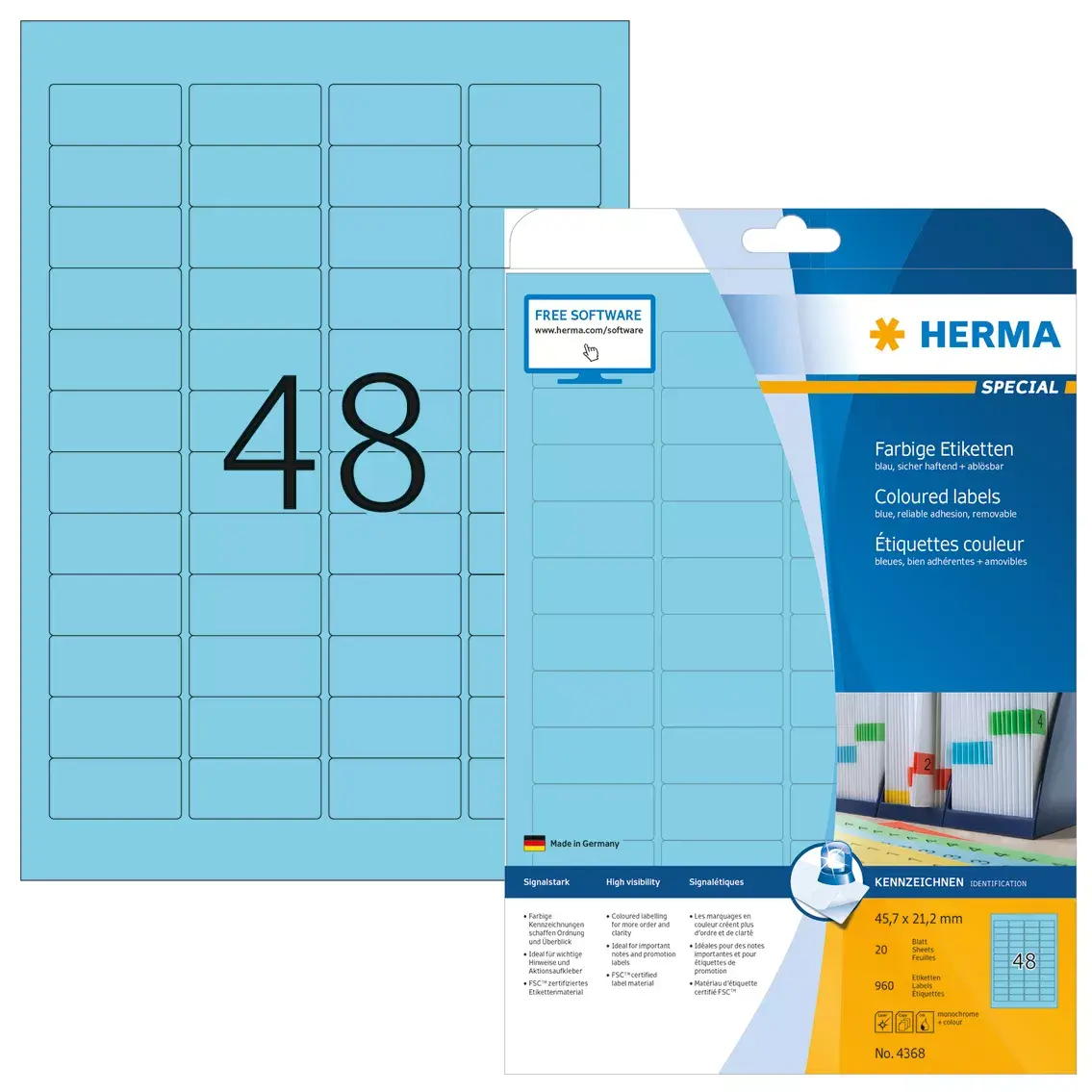 Самоклеящиеся этикетки HERMA A4 Photo 2