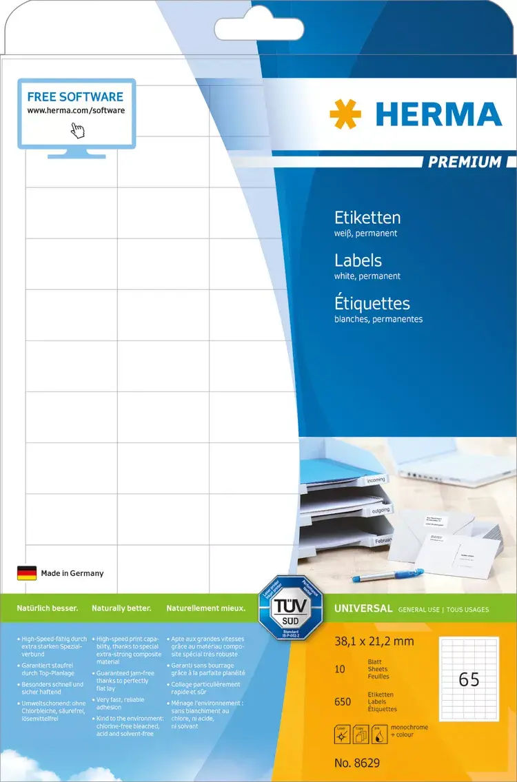 Pašlīmējošā printera etiķete HERMA Labels Premium A4 Photo 6