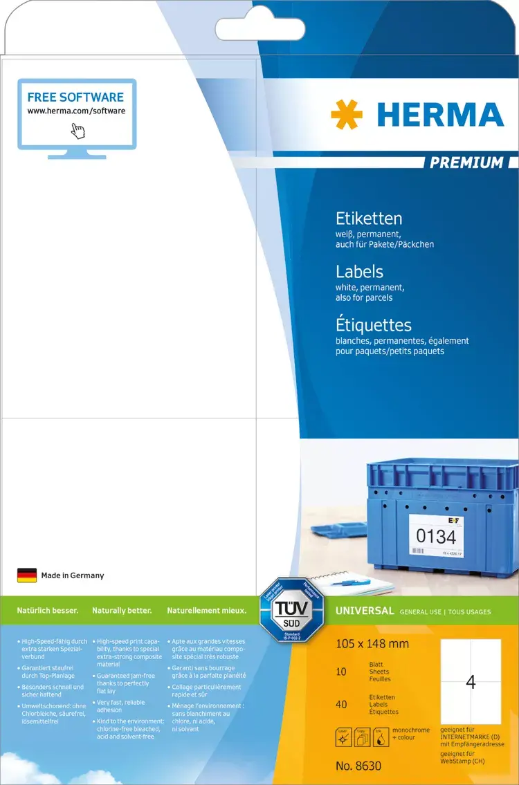 Pašlīmējoša printera etiķete HERMA 8630 Photo 6