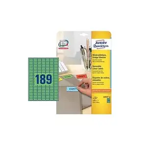 Самоклеящаяся этикетка Avery L6049-20 Зеленая