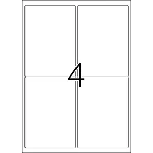 Самоклеящаяся этикетка HERMA 9534 A4 outdoor film 99,1x139 mm
