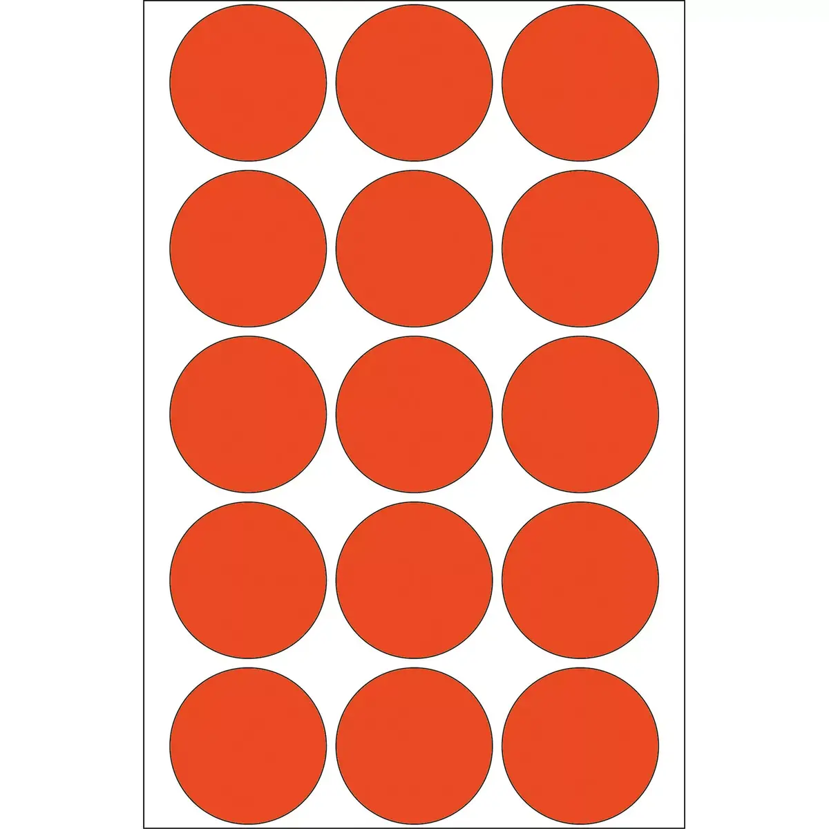 Multi-purpose labels HERMA 480 pcs round red 32 mm Photo 2
