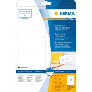 Self-adhesive labels HERMA A4 97x42.3 mm 300 pcs